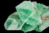 Green Fluorite Crystals With Quartz - South Africa #111577-2